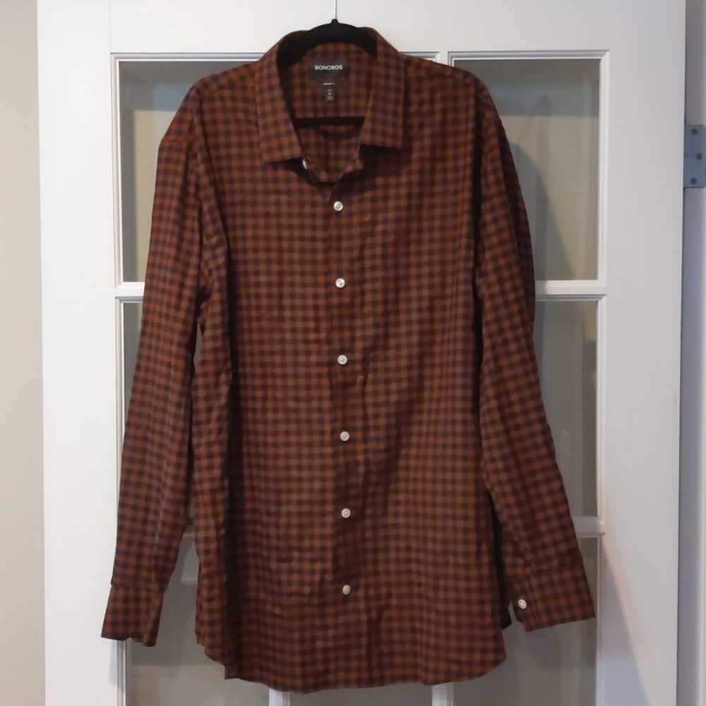 NWOT Bonobos XXL Tall button down